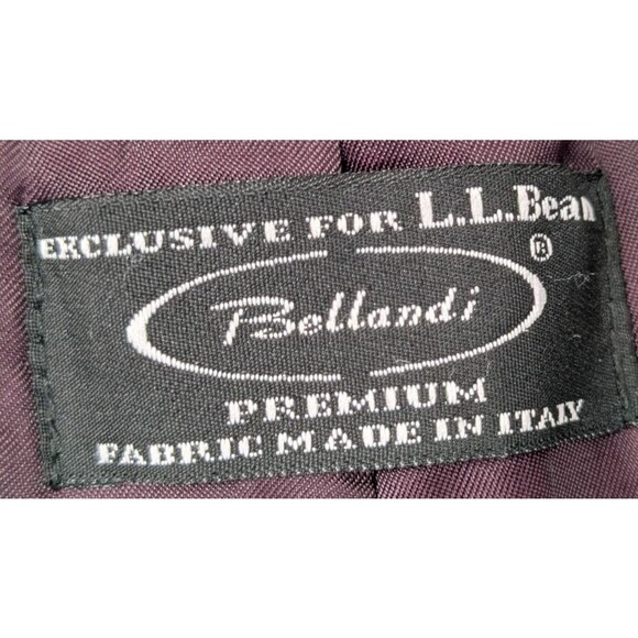 L. L. BEAN Womens Coat SIZE 1X Purple 100% Italian Wool Academia Business Great - Picture 13 of 14